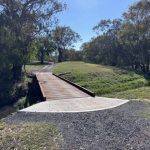 Creek crossing with OB on the right